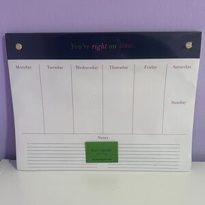 Kate spade you’re right on time weekly planner pad